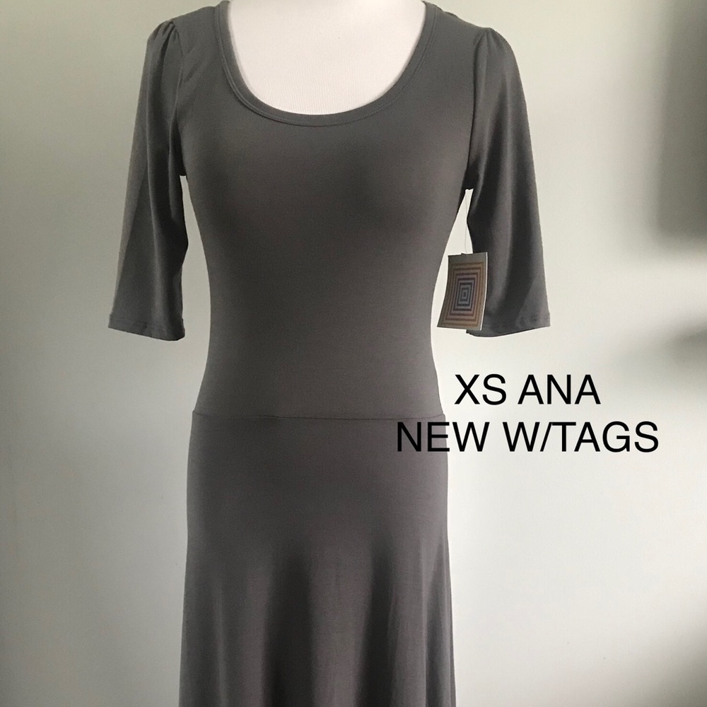 Gray LuLaRoe Ana dress.